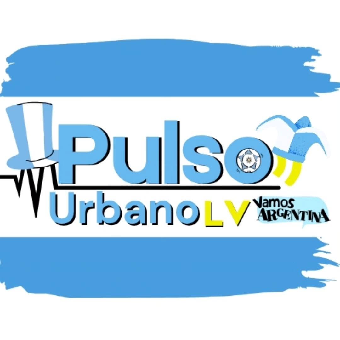 Logotipo oficial de Pulso Urbano LV con diseño celeste y blanco para el fixture del Mundial 2026