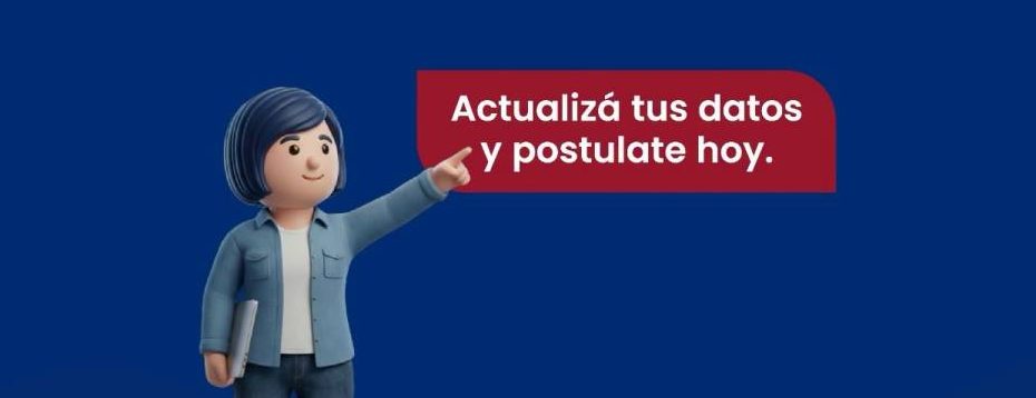 persona buscando ofertas de trabajo y cargando su curriculum en el portal de empleo desde las varillas