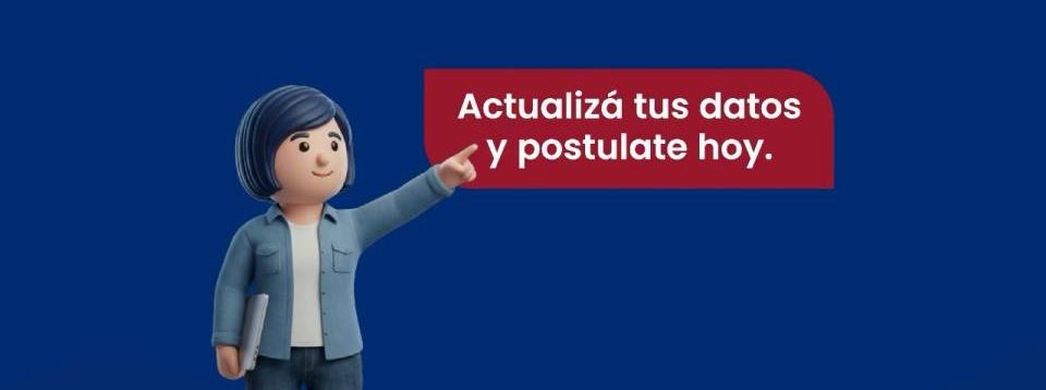 persona buscando ofertas de trabajo y cargando su curriculum en el portal de empleo desde las varillas