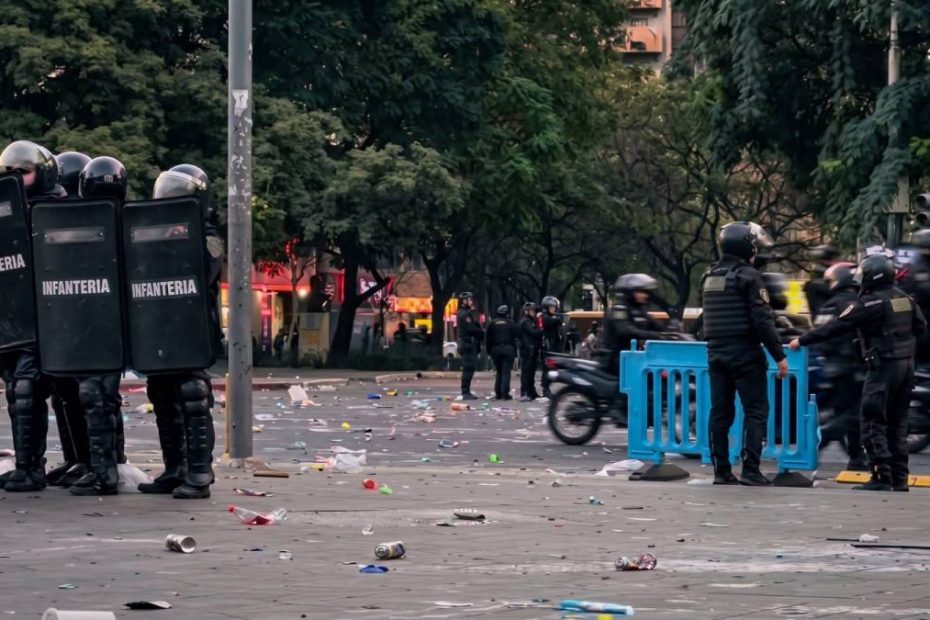 detenidos festejos Selección en Córdoba. Patio Olmos, detenidos operativo policial