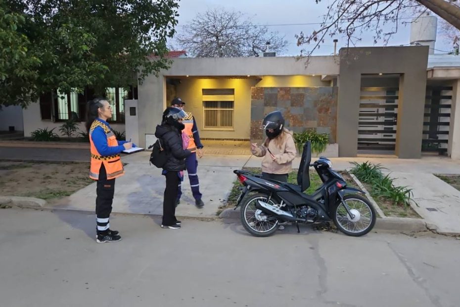 Operativos de tránsito en Las Varillas